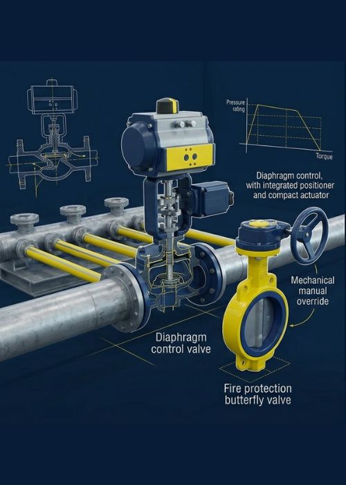 Process Control & Fire Valves - Diaphragm and Fire Protection Butterfly Valves